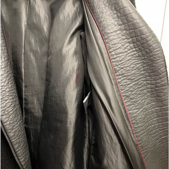 Vince Camuto Wool and Faux Leather Coat - Picture 7 of 7